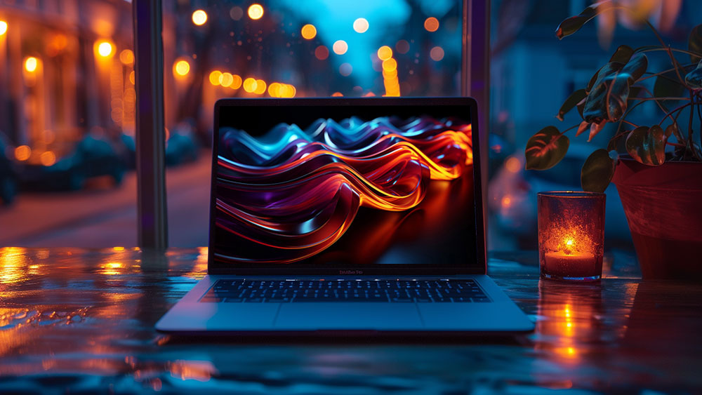 Fond d'écran abstrait de vagues de lumière Fond d'écran Ultra HD 4K pour ordinateur de bureau et téléphone téléchargement gratuit