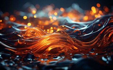 Fond d'écran abstrait vagues liquides dorées fond liquide HD 4K pour ordinateur de bureau et téléphone téléchargement gratuit