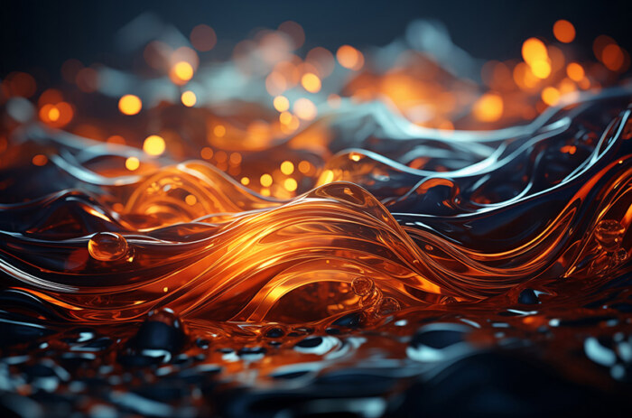 Fond d'écran abstrait vagues liquides dorées fond liquide HD 4K pour ordinateur de bureau et téléphone téléchargement gratuit