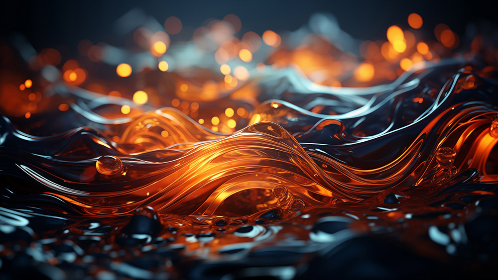 Fond d'écran abstrait vagues liquides dorées fond liquide HD 4K pour ordinateur de bureau et téléphone téléchargement gratuit