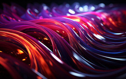 Fond d'écran abstrait de vagues de lumière HD 4K pour ordinateur de bureau et téléphone téléchargement gratuit