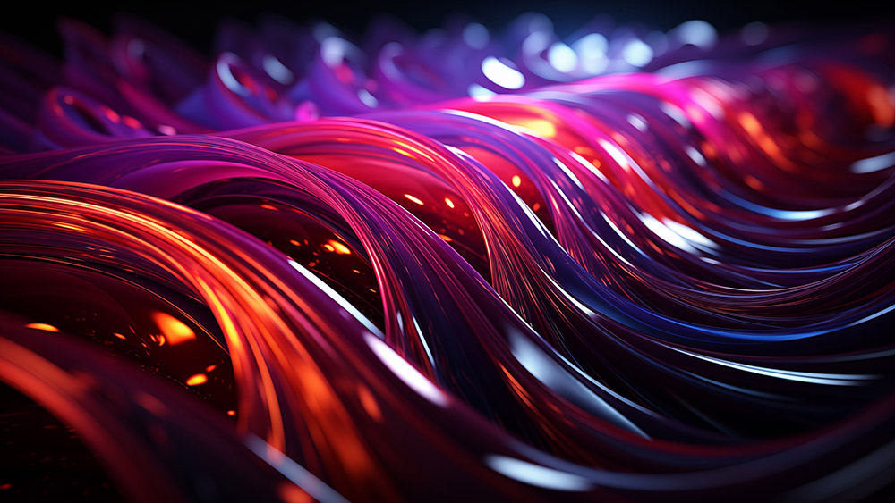 Fond d'écran abstrait de vagues de lumière HD 4K pour ordinateur de bureau et téléphone téléchargement gratuit