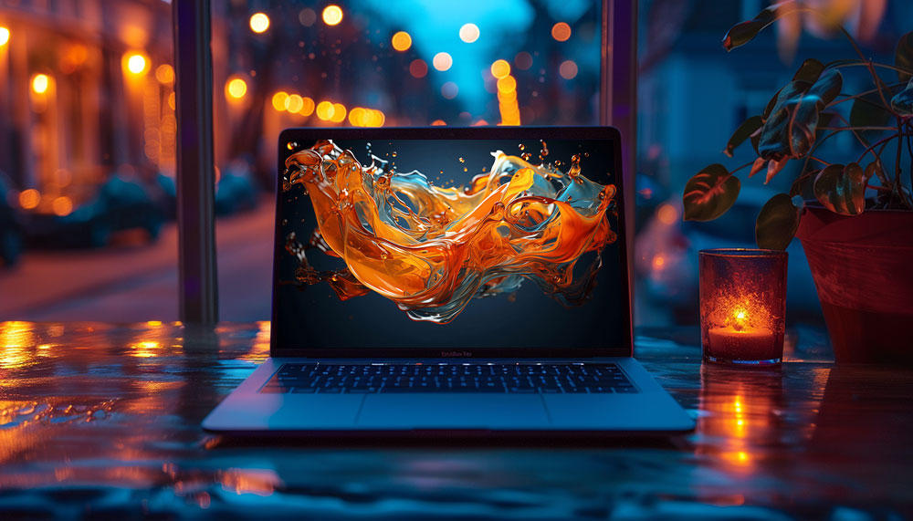 Rendu 3D d'un écoulement de liquide Beau fond d'écran abstrait Ultra HD 4K pour ordinateur de bureau et téléphone téléchargement gratuit
