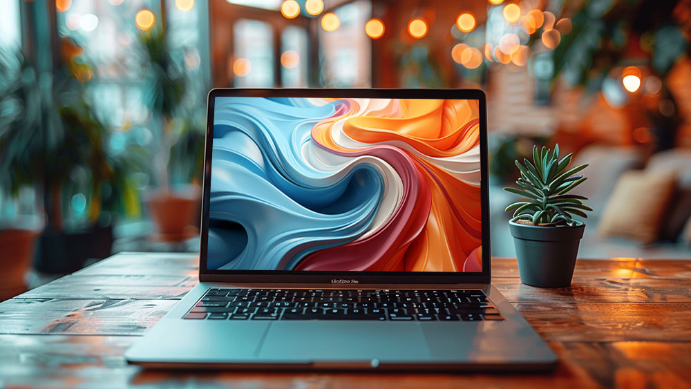 Fond d'écran abstrait de vagues colorées Fond d'écran Ultra HD 4K pour ordinateur de bureau et téléphone téléchargement gratuit