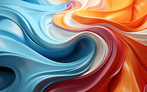 Fond d'écran abstrait de vagues colorées Fond d'écran Ultra HD 4K pour ordinateur de bureau et téléphone téléchargement gratuit