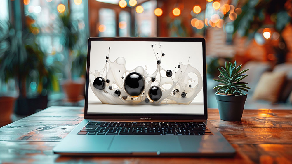 Fond d'écran abstrait avec éclaboussures de liquide et bulles Fond d'écran Ultra HD 4K pour ordinateur de bureau et téléphone Téléchargement gratuit