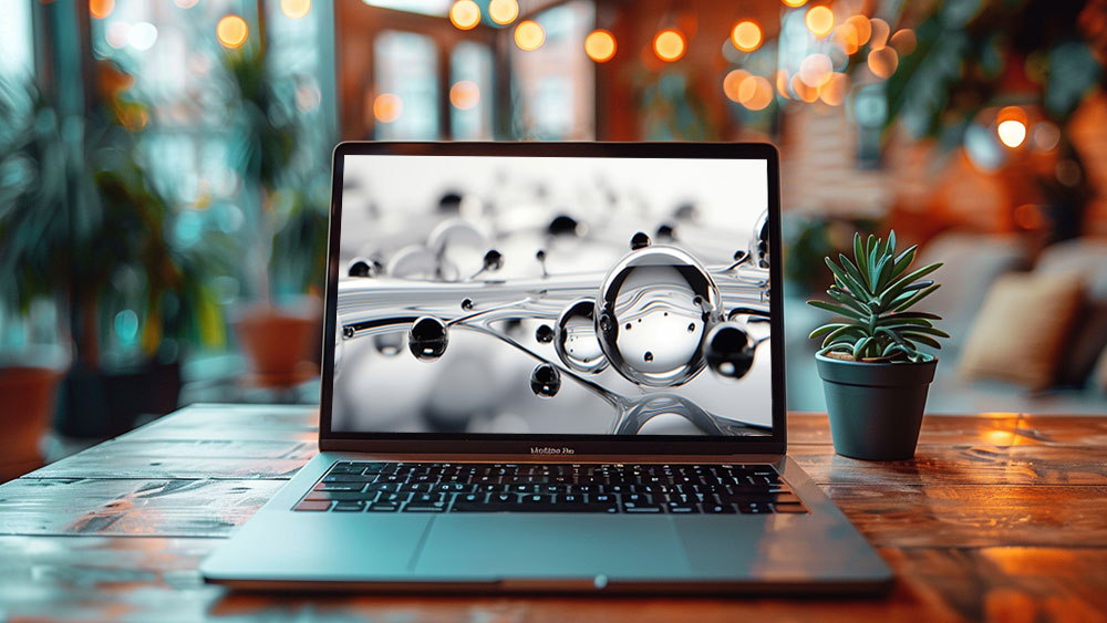Fond d'écran abstrait de gouttes de lumière et de liquide Fond d'écran Ultra HD 4K pour ordinateur de bureau et téléphone Téléchargement gratuit