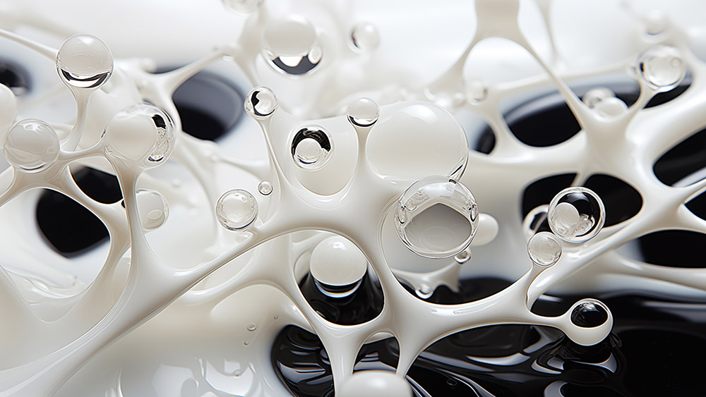 Fond d'écran abstrait liquide noir et blanc HD 4K pour ordinateur et téléphone à télécharger gratuitement