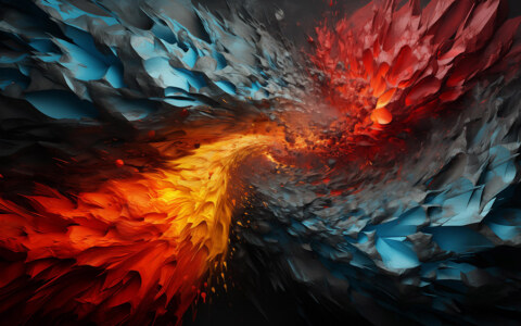 Fond d'écran abstrait explosion de couleurs fond HD 4K pour ordinateur de bureau et téléphone téléchargement gratuit