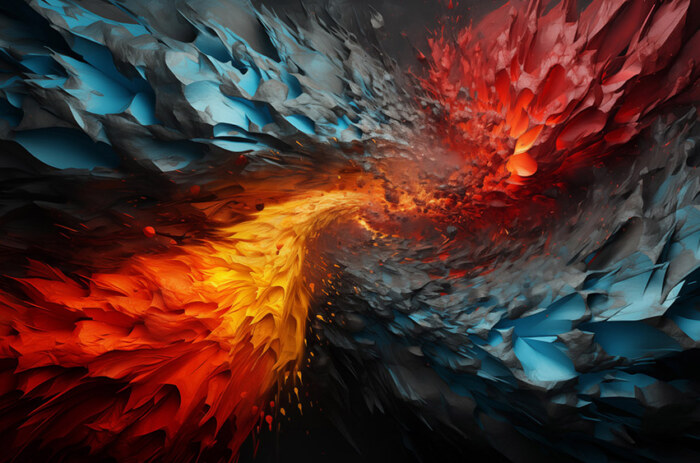 Fond d'écran abstrait explosion de couleurs fond HD 4K pour ordinateur de bureau et téléphone téléchargement gratuit
