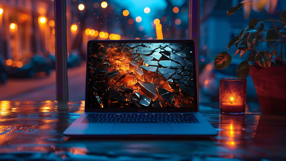 Fond d'écran abstrait de lumière de verre brisé HD 4K pour ordinateur de bureau et téléphone téléchargement gratuit