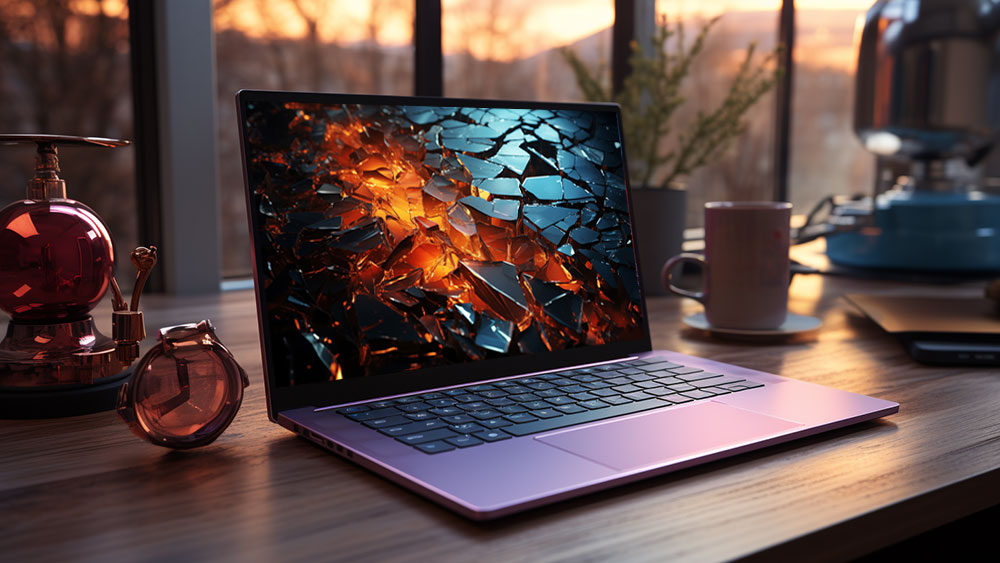 Fond d'écran abstrait de lumière de verre brisé HD 4K pour ordinateur de bureau et téléphone téléchargement gratuit