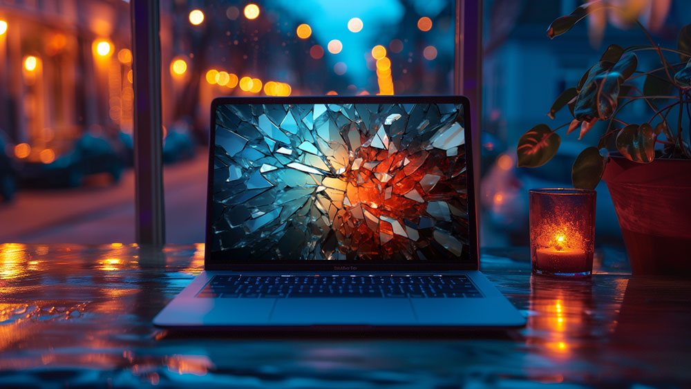 Abstract wallpaper broken glass effect HD 4K background for Desktop and Phone free download