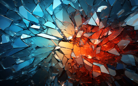 Fond d'écran abstrait effet verre brisé HD 4K pour ordinateur de bureau et téléphone téléchargement gratuit