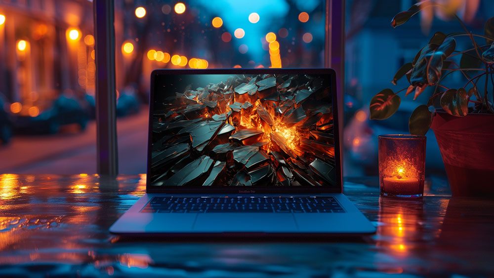 Fond d'écran abstrait vagues d'explosion de verre brisé fond HD 4K pour ordinateur de bureau et téléphone téléchargement gratuit