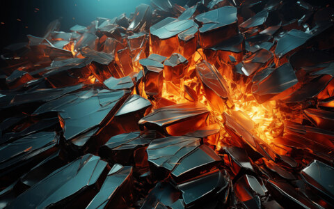 Fond d'écran abstrait vagues d'explosion de verre brisé fond HD 4K pour ordinateur de bureau et téléphone téléchargement gratuit