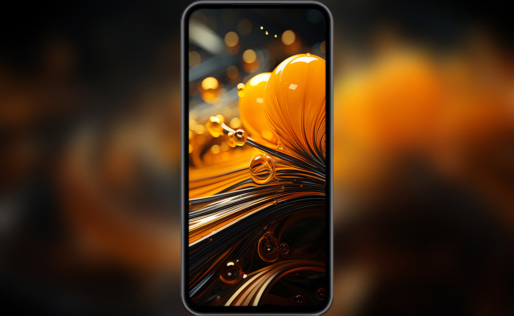 Abstract wallpaper golden liquid swirls ultra HD 4K background for Desktop and Phone free download