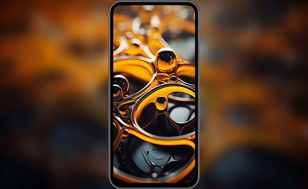 Fond d'écran abstrait liquides dorés et sombres HD 4K pour ordinateur de bureau et téléphone téléchargement gratuit