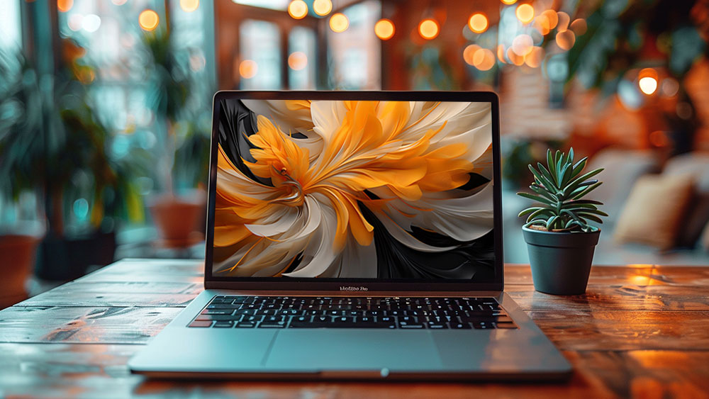 Fond d'écran abstrait de pétales dorés Fond d'écran Ultra HD 4K pour ordinateur de bureau et téléphone Téléchargement gratuit