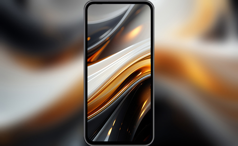 Fond d'écran abstrait de vagues dorées Fond d'écran Ultra HD 4K pour ordinateur de bureau et téléphone téléchargement gratuit