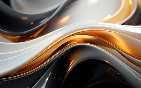 Fond d'écran abstrait de vagues dorées Fond d'écran Ultra HD 4K pour ordinateur de bureau et téléphone téléchargement gratuit