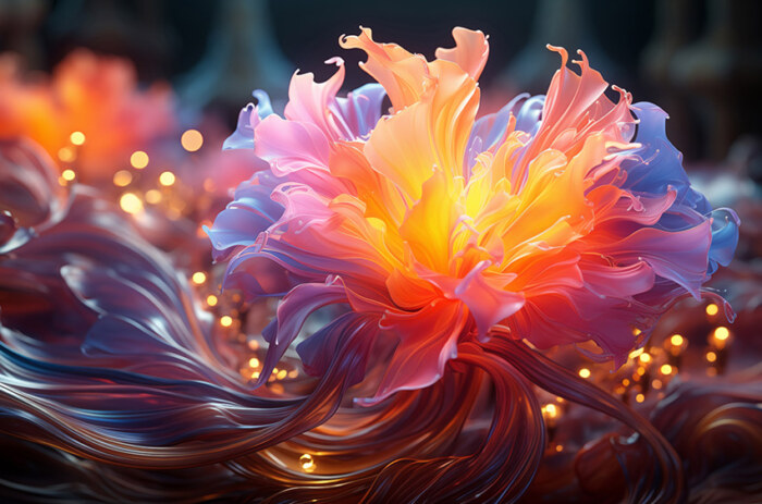 Fond d'écran de fleurs abstraites Fond d'écran Ultra HD 4K pour ordinateur de bureau et téléphone Téléchargement gratuit