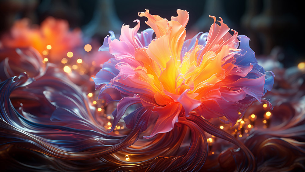 Fond d'écran de fleurs abstraites Fond d'écran Ultra HD 4K pour ordinateur de bureau et téléphone Téléchargement gratuit