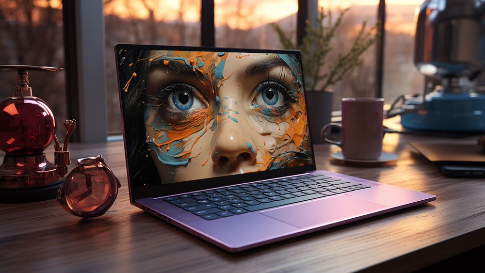 Fond d'écran abstrait yeux bleus et de couleur HD 4K pour ordinateur de bureau et téléphone téléchargement gratuit