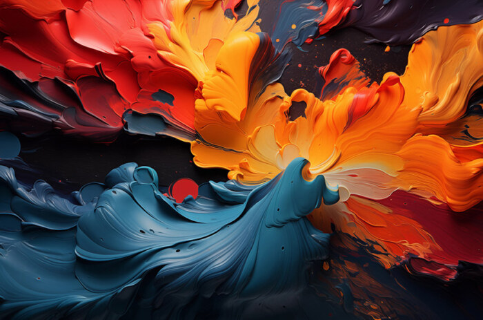 Fond d'écran de peinture abstraite colorée Ultra HD 4K pour ordinateur de bureau et téléphone téléchargement gratuit