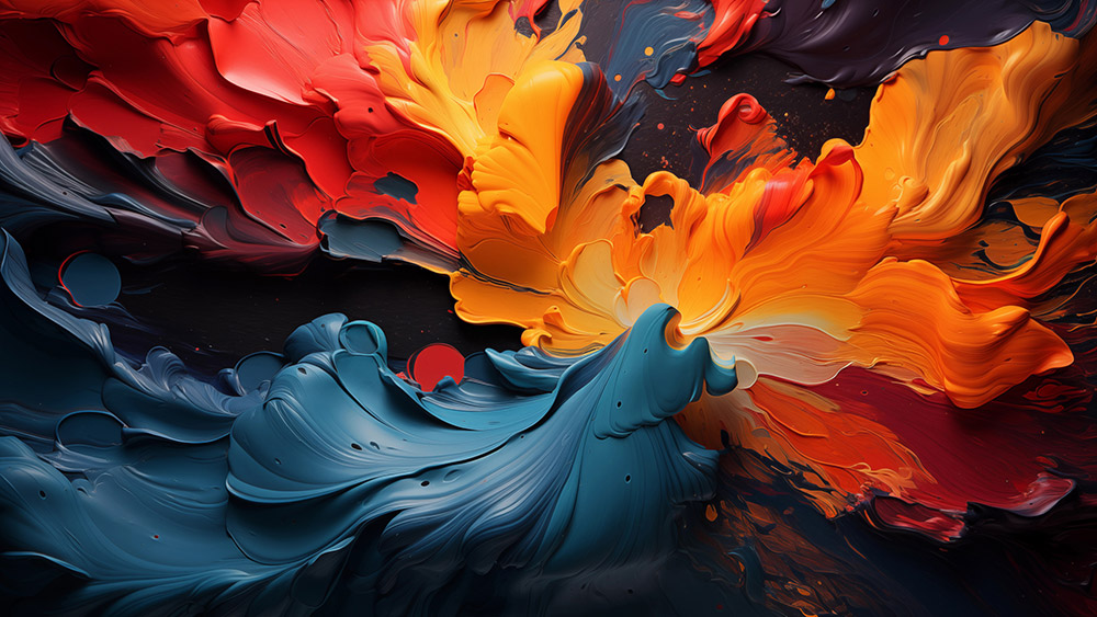 Fond d'écran de peinture abstraite colorée Ultra HD 4K pour ordinateur de bureau et téléphone téléchargement gratuit