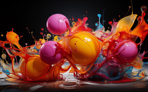 fond abstrait avec fond d'écran 3D à bulles colorées Fond d'écran Ultra HD 4K pour ordinateur de bureau et téléphone téléchargement gratuit