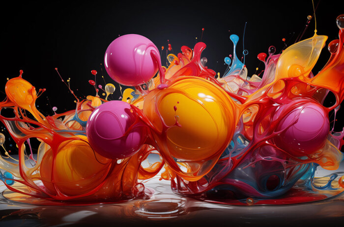 fond abstrait avec fond d'écran 3D à bulles colorées Fond d'écran Ultra HD 4K pour ordinateur de bureau et téléphone téléchargement gratuit