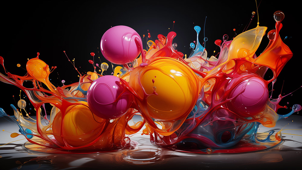 fond abstrait avec fond d'écran 3D à bulles colorées Fond d'écran Ultra HD 4K pour ordinateur de bureau et téléphone téléchargement gratuit