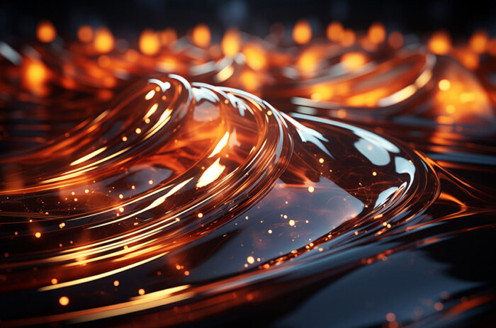 Fond d'écran abstrait vagues liquides illuminées HD 4K fond pour ordinateur de bureau et téléphone téléchargement gratuit