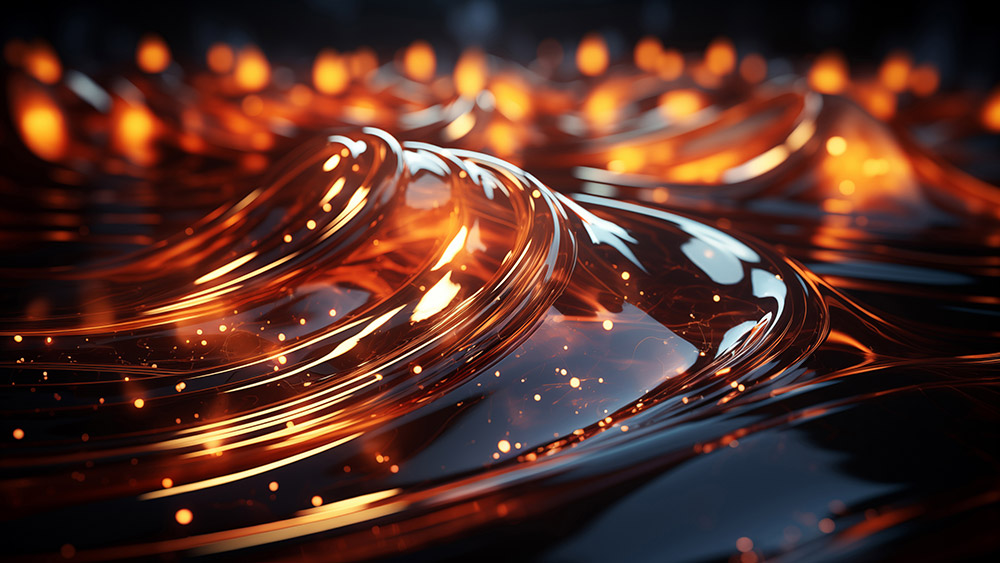 Abstract wallpaper illuminated liquid waves HD 4K background for Desktop and Phone free download