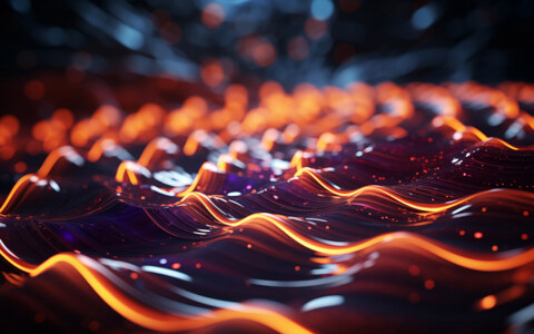 Fond d'écran abstrait Vagues d'énergie HD 4K pour ordinateur de bureau et téléphone téléchargement gratuit