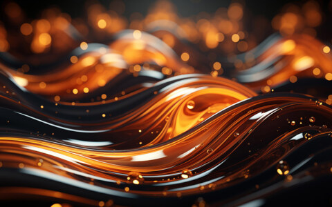 Fond d'écran abstrait de vagues dorées Fond d'écran Ultra HD 4K pour ordinateur de bureau et téléphone téléchargement gratuit