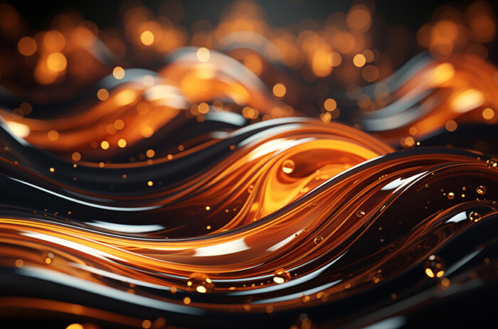 Fond d'écran abstrait de vagues dorées Fond d'écran Ultra HD 4K pour ordinateur de bureau et téléphone téléchargement gratuit