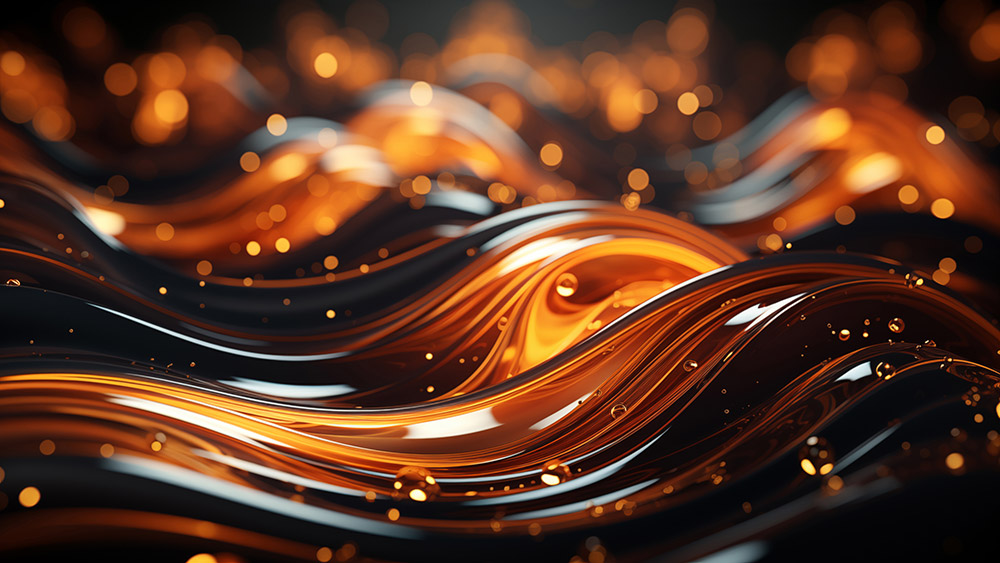 Fond d'écran abstrait de vagues dorées Fond d'écran Ultra HD 4K pour ordinateur de bureau et téléphone téléchargement gratuit