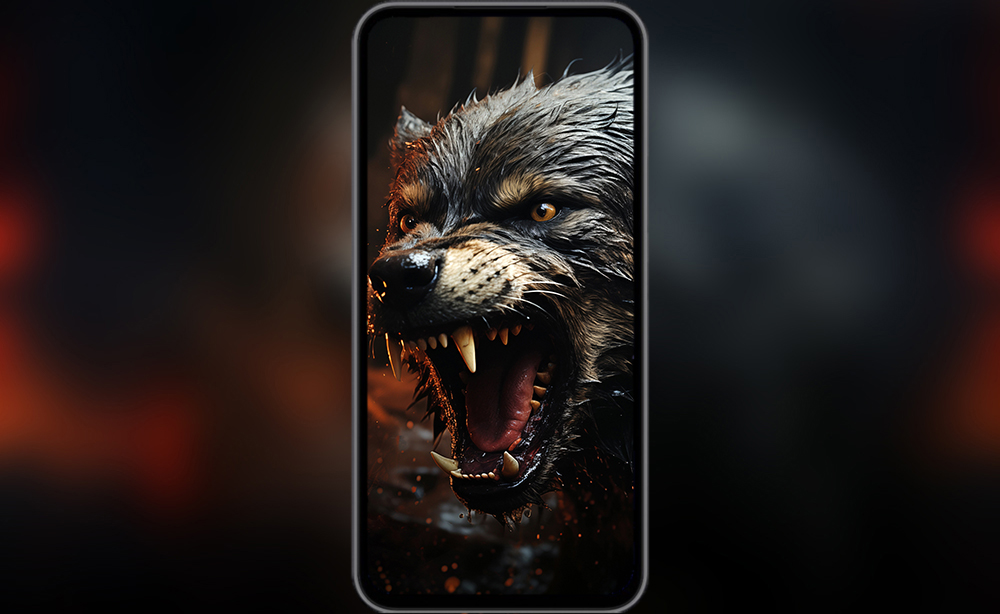 Fond d'écran ultra HD 4K de chien-loup dangereux pour ordinateur de bureau, ordinateur portable, iPhone et téléphone à télécharger gratuitement