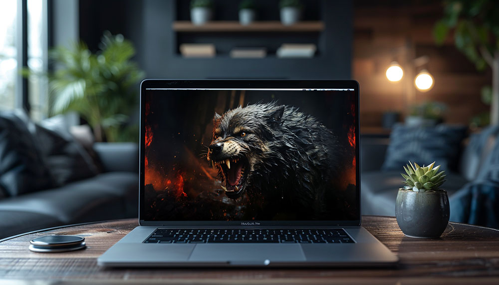 Fond d'écran ultra HD 4K de chien-loup dangereux pour ordinateur de bureau, ordinateur portable, iPhone et téléphone à télécharger gratuitement