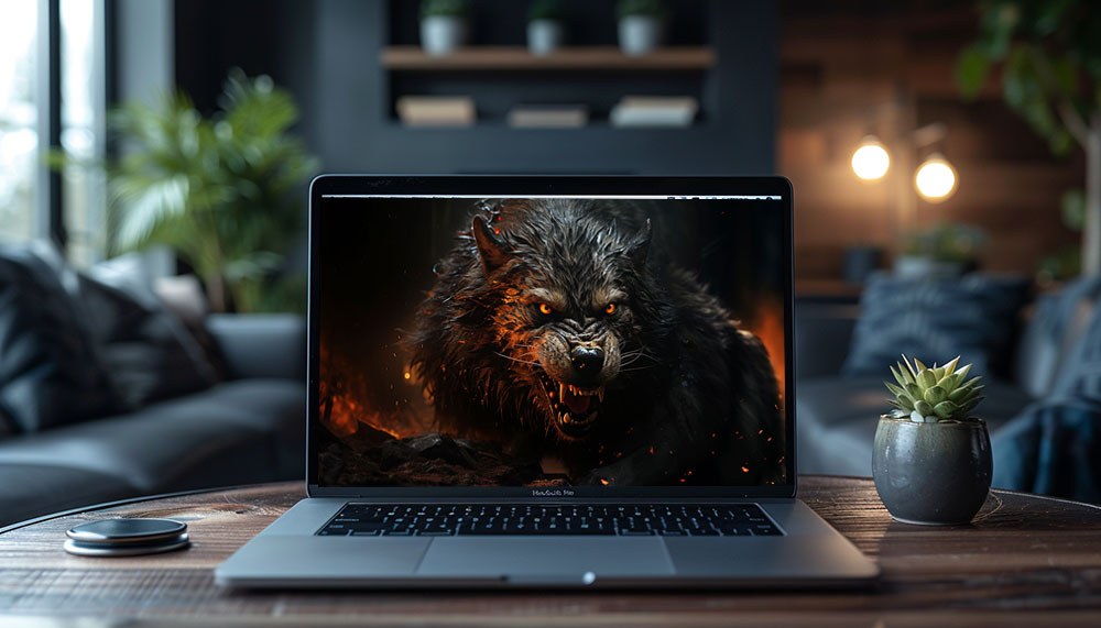 fond d'écran ultra HD 4K de loup en colère pour ordinateur de bureau, ordinateur portable, iPhone et téléphone téléchargement gratuit