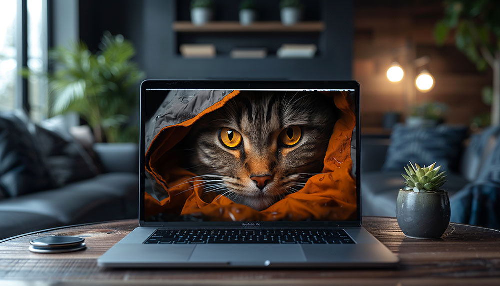 fond d'écran ultra HD 4K de chat sous une couverture pour ordinateur de bureau, ordinateur portable, iPhone et téléphone téléchargement gratuit