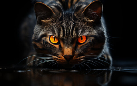 Fond d'écran ultra HD 4K de chat noir pour ordinateur de bureau, ordinateur portable, iPhone et téléphone à télécharger gratuitement