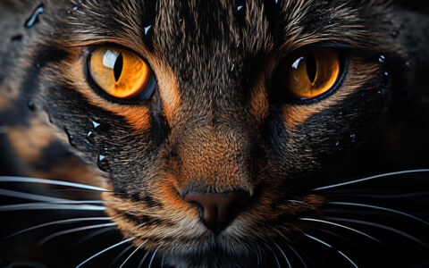 Fond d'écran ultra HD 4K yeux de chat pour ordinateur de bureau, ordinateur portable, iPhone et téléphone téléchargement gratuit
