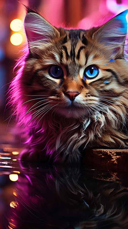 Beau fond d'écran HD 4K de chat à télécharger gratuitement pour iPhone et téléphone mobile