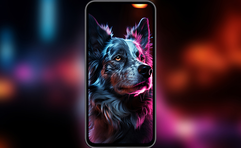 Border collie chien la nuit fond d'écran ultra HD 4K pour ordinateur de bureau, ordinateur portable, iPhone et téléphone téléchargement gratuit