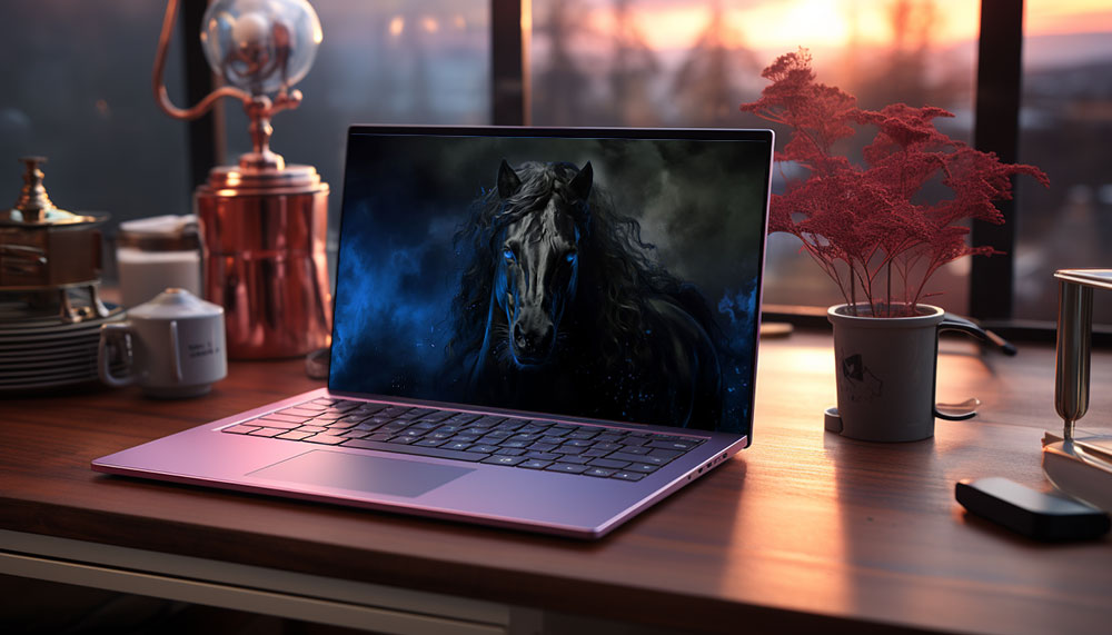 Fond d'écran ultra HD 4K de cheval noir pour ordinateur de bureau, ordinateur portable, iPhone et téléphone à télécharger gratuitement