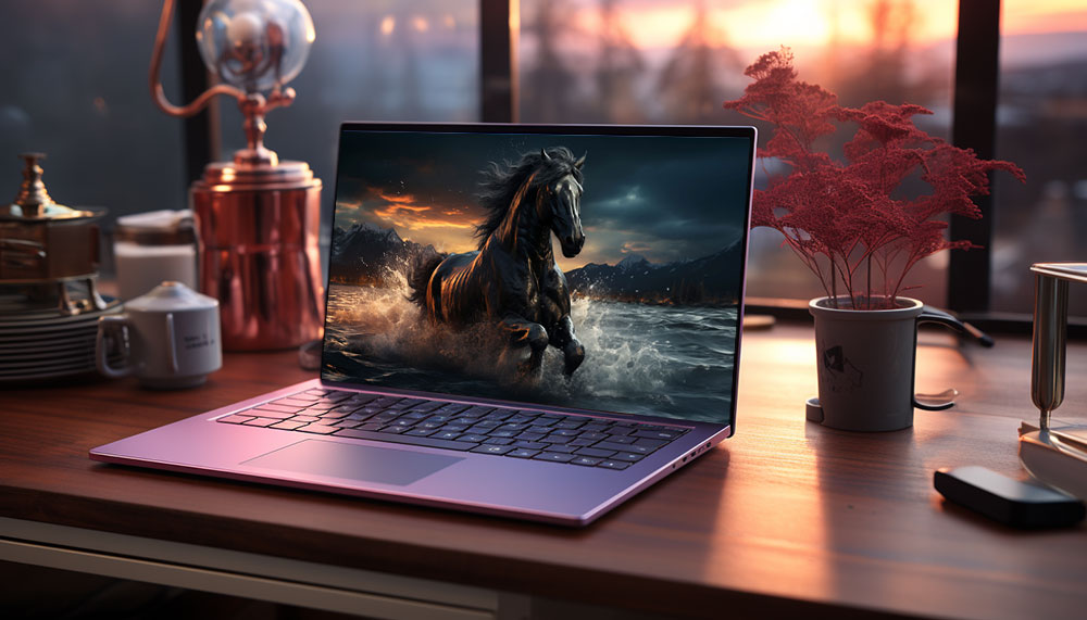 Cheval noir courant dans l'eau fond d'écran ultra HD 4K pour Desktop laptop iphone and Phone free download