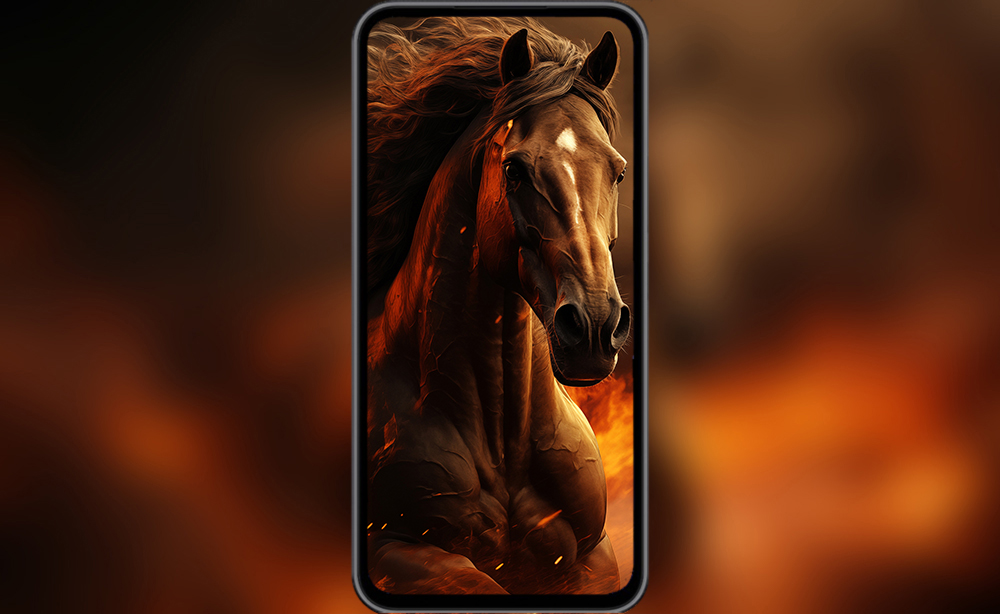 Cheval courant fond d'écran ultra HD 4K pour ordinateur de bureau, ordinateur portable, iPhone et téléphone téléchargement gratuit